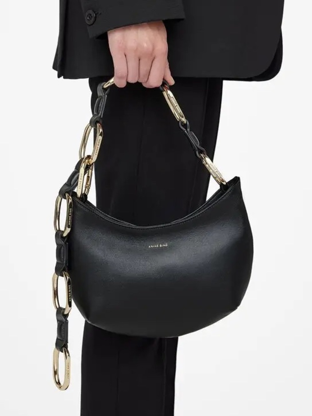 Anime Bing Mini Jody Bag Black Leather Purse Cross Body Shoulder Bag
